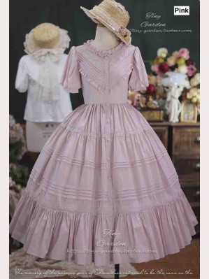 Garden Jardin Classic Lolita Dress Short Sleeves OP by Tiny Garden (TG104)
